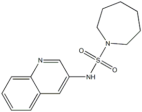 N-(3-quinolinyl)-1-azepanesulfonamide 구조식 이미지