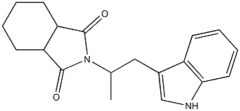 2-[2-(1H-indol-3-yl)-1-methylethyl]hexahydro-1H-isoindole-1,3(2H)-dione 구조식 이미지