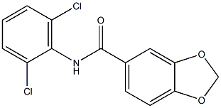 N-(2,6-dichlorophenyl)-1,3-benzodioxole-5-carboxamide 구조식 이미지