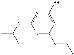 4-(ethylamino)-6-(isopropylamino)-1,3,5-triazin-2-yl hydrosulfide Structure