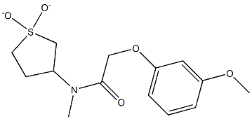 N-(1,1-dioxidotetrahydro-3-thienyl)-2-(3-methoxyphenoxy)-N-methylacetamide Structure