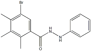 5-bromo-2,3,4-trimethyl-N'-phenylbenzohydrazide Structure