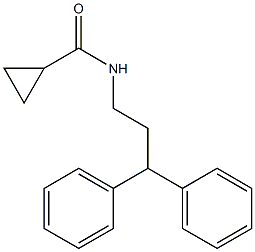 N-(3,3-diphenylpropyl)cyclopropanecarboxamide 구조식 이미지