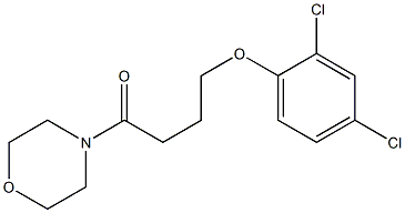 4-[4-(2,4-dichlorophenoxy)butanoyl]morpholine 구조식 이미지