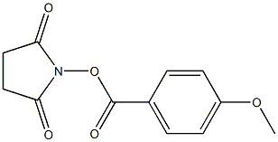 1-[(4-methoxybenzoyl)oxy]-2,5-pyrrolidinedione 구조식 이미지