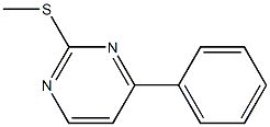 methyl 4-phenylpyrimidin-2-yl sulfide Structure