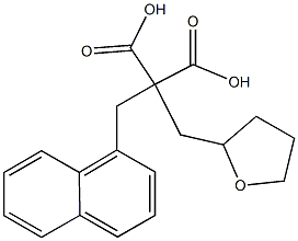 2-(1-naphthylmethyl)-2-(tetrahydro-2-furanylmethyl)malonic acid 구조식 이미지