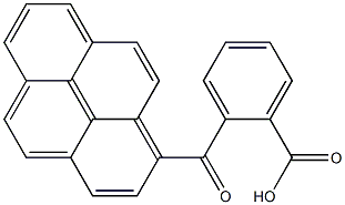 2-(1-pyrenylcarbonyl)benzoic acid Structure