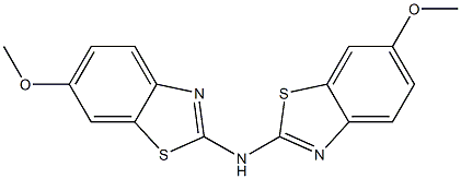 N,N-bis(6-methoxy-1,3-benzothiazol-2-yl)amine 구조식 이미지