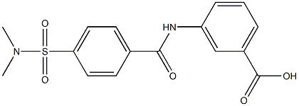 3-({4-[(dimethylamino)sulfonyl]benzoyl}amino)benzoic acid Structure