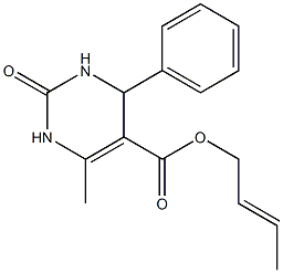 2-butenyl 6-methyl-2-oxo-4-phenyl-1,2,3,4-tetrahydro-5-pyrimidinecarboxylate Structure