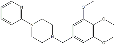 1-(2-pyridinyl)-4-(3,4,5-trimethoxybenzyl)piperazine Structure