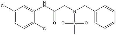 2-[benzyl(methylsulfonyl)amino]-N-(2,5-dichlorophenyl)acetamide Structure