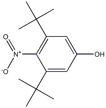 3,5-ditert-butyl-4-nitrophenol Structure