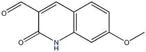 7-(methyloxy)-2-oxo-1,2-dihydroquinoline-3-carbaldehyde 구조식 이미지