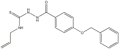 N-allyl-2-[4-(benzyloxy)benzoyl]hydrazinecarbothioamide 구조식 이미지