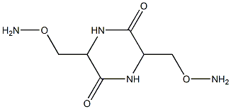 3,6-bis[(aminooxy)methyl]-2,5-piperazinedione 구조식 이미지