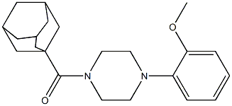 1-(1-adamantylcarbonyl)-4-(2-methoxyphenyl)piperazine Structure