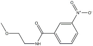 3-nitro-N-[2-(methyloxy)ethyl]benzamide Structure