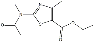 ethyl 2-[acetyl(methyl)amino]-4-methyl-1,3-thiazole-5-carboxylate Structure