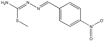 methyl N'-{4-nitrobenzylidene}hydrazonothiocarbamate Structure