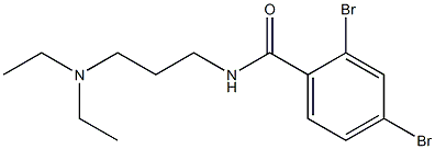 2,4-dibromo-N-[3-(diethylamino)propyl]benzamide Structure