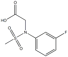 [3-fluoro(methylsulfonyl)anilino]acetic acid 구조식 이미지