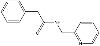 2-phenyl-N-(2-pyridinylmethyl)acetamide 구조식 이미지