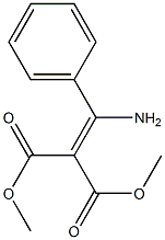 dimethyl 2-[amino(phenyl)methylene]malonate Structure