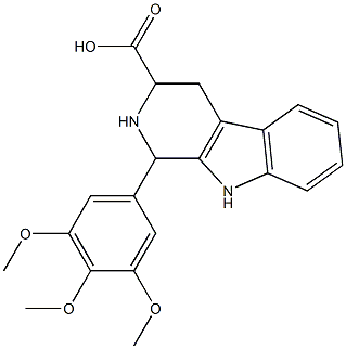 1-(3,4,5-trimethoxyphenyl)-2,3,4,9-tetrahydro-1H-beta-carboline-3-carboxylic acid Structure