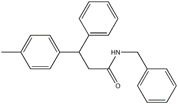 N-benzyl-3-(4-methylphenyl)-3-phenylpropanamide 구조식 이미지