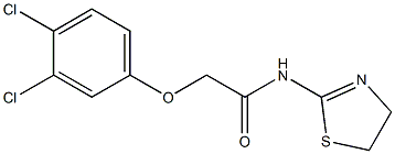 2-(3,4-dichlorophenoxy)-N-(4,5-dihydro-1,3-thiazol-2-yl)acetamide Structure