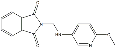 2-{[(6-methoxy-3-pyridinyl)amino]methyl}-1H-isoindole-1,3(2H)-dione 구조식 이미지