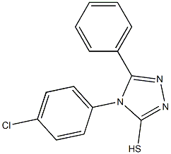 4-(4-chlorophenyl)-5-phenyl-4H-1,2,4-triazol-3-yl hydrosulfide Structure