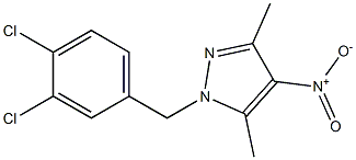 1-(3,4-dichlorobenzyl)-4-nitro-3,5-dimethyl-1H-pyrazole Structure