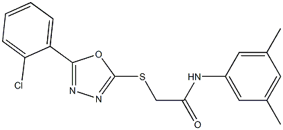 2-{[5-(2-chlorophenyl)-1,3,4-oxadiazol-2-yl]sulfanyl}-N-(3,5-dimethylphenyl)acetamide Structure