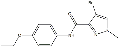 4-bromo-N-(4-ethoxyphenyl)-1-methyl-1H-pyrazole-3-carboxamide Structure