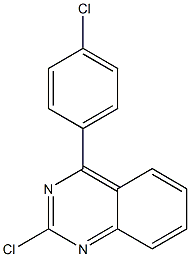 2-chloro-4-(4-chlorophenyl)quinazoline 구조식 이미지