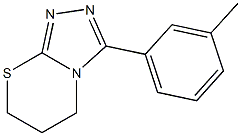 3-(3-methylphenyl)-6,7-dihydro-5H-[1,2,4]triazolo[3,4-b][1,3]thiazine Structure