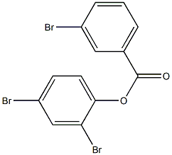 2,4-dibromophenyl 3-bromobenzoate 구조식 이미지