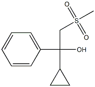 1-cyclopropyl-2-(methylsulfonyl)-1-phenylethanol 구조식 이미지