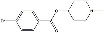 1-methyl-4-piperidinyl 4-bromobenzoate Structure