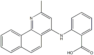 2-[(2-methylbenzo[h]quinolin-4-yl)amino]benzoic acid 구조식 이미지