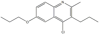 4-chloro-2-methyl-6-propoxy-3-propylquinoline 구조식 이미지