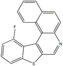 13-fluorobenzo[f][1]benzothieno[2,3-c]quinoline 구조식 이미지