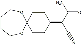 2-cyano-2-(7,12-dioxaspiro[5.6]dodec-3-ylidene)acetamide Structure