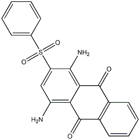 1,4-diamino-2-(phenylsulfonyl)anthra-9,10-quinone 구조식 이미지