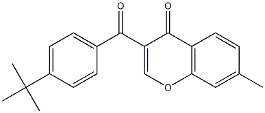 3-(4-tert-butylbenzoyl)-7-methyl-4H-chromen-4-one Structure