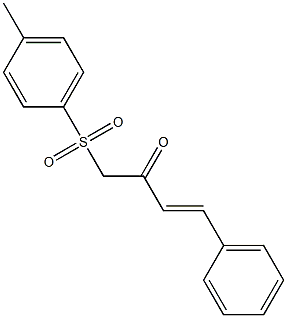 1-[(4-methylphenyl)sulfonyl]-4-phenyl-3-buten-2-one Structure