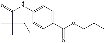 propyl 4-[(2,2-dimethylbutanoyl)amino]benzoate Structure